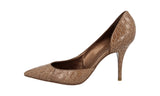 Sergio Rossi Women's Brown Leather Pumps / Heels AS2761