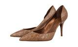 Sergio Rossi Women's Brown Leather Pumps / Heels AS2761