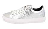 Moncler Women's Silver Leather Sneaker Ariel