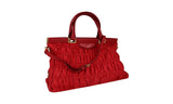 Prada Women's B2803Z Red Nylon Shoulder Bag