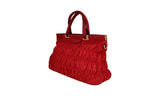 Prada Women's Red Gauffre Shoulder Bag B2803Z