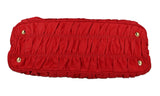 Prada Women's Red Gauffre Shoulder Bag B2803Z