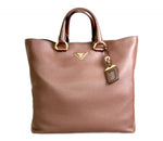 Prada Women's BN1713 Brown Leather Shopper