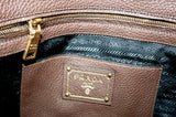 Prada Women's Brown Leather Shopper BN1713
