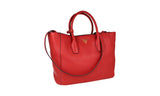 Prada Women's BN2694 Red Leather Shoulder Bag