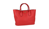 Prada Women's Red Leather Tote Shopper Shoulder Bag BN2694