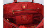 Prada Women's Red Leather Tote Shopper Shoulder Bag BN2694