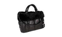 Prada Women's BN2809 Black Leather Shoulder Bag