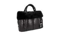 Prada Women's Black Leather Shoulder Bag BN2809