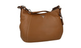 Prada Women's BR5096 Brown Leather Shoulder Bag