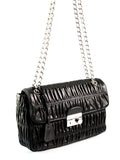 Prada Women's BT0939 Black Leather Shoulder Bag