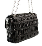 Prada Women's Black Leather Gaufre Shoulder Bag BT0939
