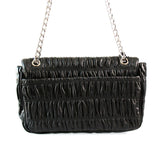 Prada Women's Black Leather Gaufre Shoulder Bag BT0939