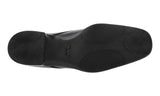 Prada Men's Black Leather Derby Business Shoes DNC102