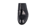Prada Men's Black welt-sewn Leather Derby Business Shoes DNC103