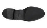 Prada Men's Black Brushed Spazzolato Leather Cap Toe Derby Business Shoes DNC108