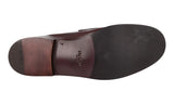 Prada Men's Brown Leather Penny Loafer Business Shoes DNC110