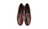 Prada Men's Brown Leather Penny Loafer Business Shoes DNC110
