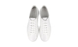 Prada Men's White Leather Spazzolato Downtown Sneaker DNC112