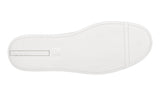 Prada Men's White Leather Spazzolato Downtown Sneaker DNC112