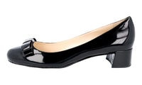 Prada Women's Black Leather Pumps / Heels DNC666