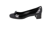 Prada Women's Black Leather Loafer Ballerinas Classic Pumps / Heels DNC690