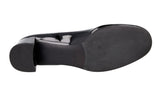 Prada Women's Black Leather Loafer Ballerinas Classic Pumps / Heels DNC690