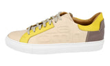 Malo Men's Beige Leather Logomania Sneaker EL053