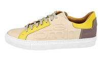 Malo Men's Beige Leather Logomania Sneaker EL053