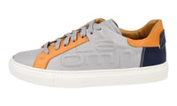 Malo Men's Beige Leather Logomania Sneaker EL054