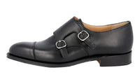 Church's Men's Black welt-sewn Leather Cowes Paddock Monk Strap Business Shoes EOB029