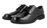 Hogan Men's Black Full Brogue Leather Derby Business Shoes HXM217