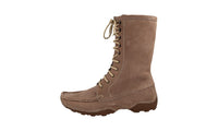 Bottega Veneta Men's Grey Leather Boots Ice