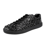 Car Shoe by Prada Women's Black Leather Sneaker KDE59M