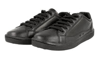 Car Shoe by Prada Women's Black Leather Sneaker KDE66K