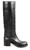 Car Shoe by Prada Women's Black welt-sewn Leather Boots KDW821
