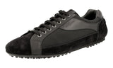 Car Shoe by Prada Men's KUE744 ZI6 F0002 Leather Sneaker