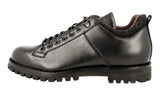 Car Shoe by Prada Men's Black Leather Lace-up Shoes KUT755
