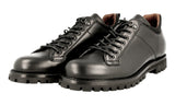 Car Shoe by Prada Men's Black Leather Lace-up Shoes KUT755