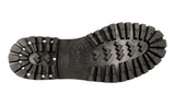 Car Shoe by Prada Men's Black Heavy-Duty Rubber Sole Leather Lace-up Shoes KUT755