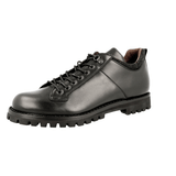 Car Shoe by Prada Men's Black Leather Lace-up Shoes KUT755