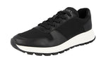 Prada Men's LE0165 999 F0002 Leather Sneaker