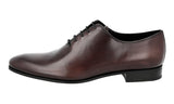 Prada Men's Brown Leather Oxford Business Shoes PCU010