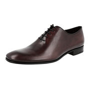 Prada Men's Brown Leather Oxford Business Shoes PCU010
