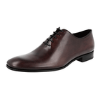 Prada Men's Brown Leather Oxford Business Shoes PCU010