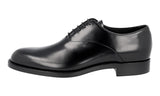 Prada Men's Black welt-sewn Leather Oxford Business Shoes PCU010