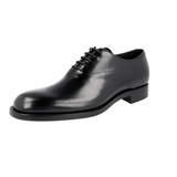 Prada Men's Black welt-sewn Leather Oxford Business Shoes PCU010