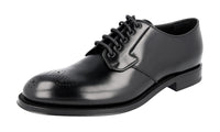 Prada Men's PCU010 999 F0VVV PR09 welt-sewn Leather Business Shoes