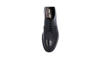 Prada Men's Black welt-sewn Leather Derby Business Shoes PCU010