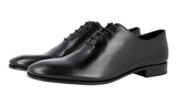 Prada Men's Black Leather Oxford Business Shoes PCU010